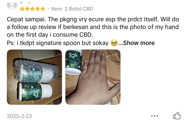 Ulasan pembeli di TikTok Shop